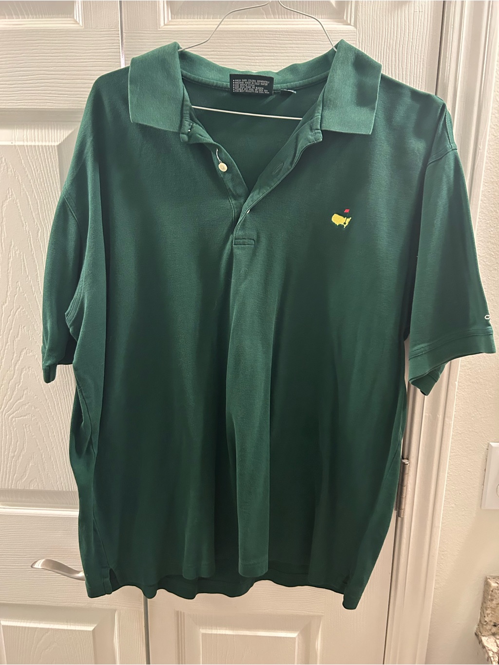 Masters Dark Green Polo With Small Yellow Embroidered Crest